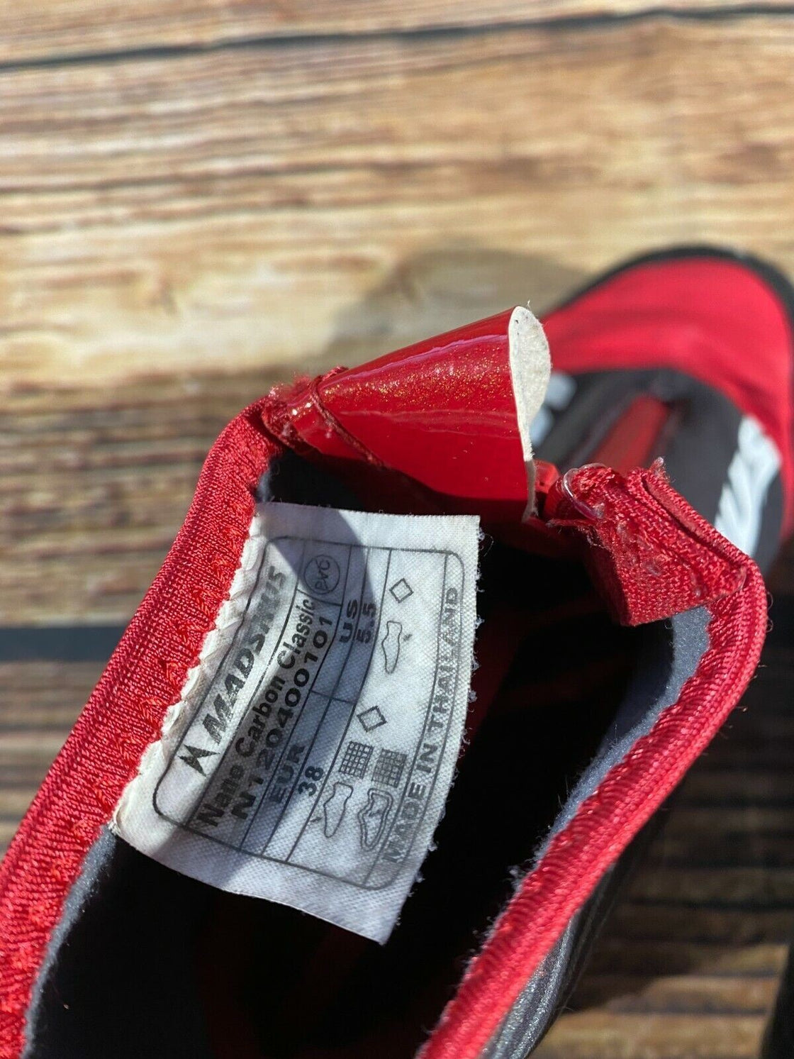 Madshus Nano Carbon Nordic Cross Country Ski Boots Size EU38 US5.5 NNN 2606