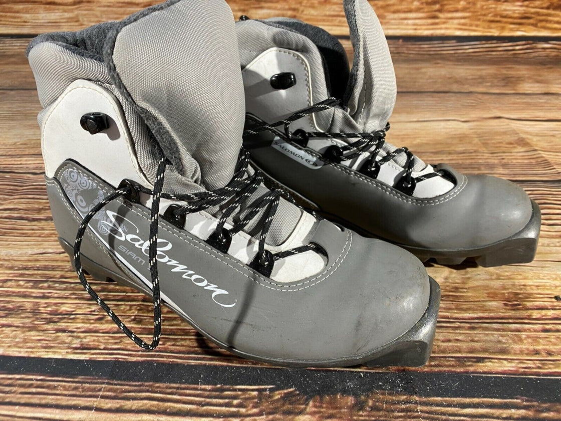 SALOMON Siam 5 Nordic Cross Country Ski Boots Size EU38 2/3 US7 SNS profil 2323