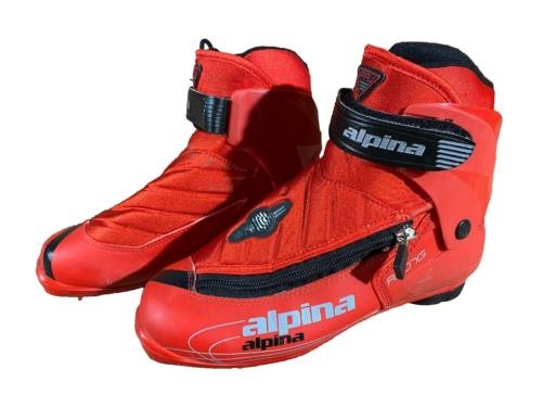 Alpina PRJ Racing Nordic Cross Country Ski Boots Size EU37 US5 NNN bindings 1058