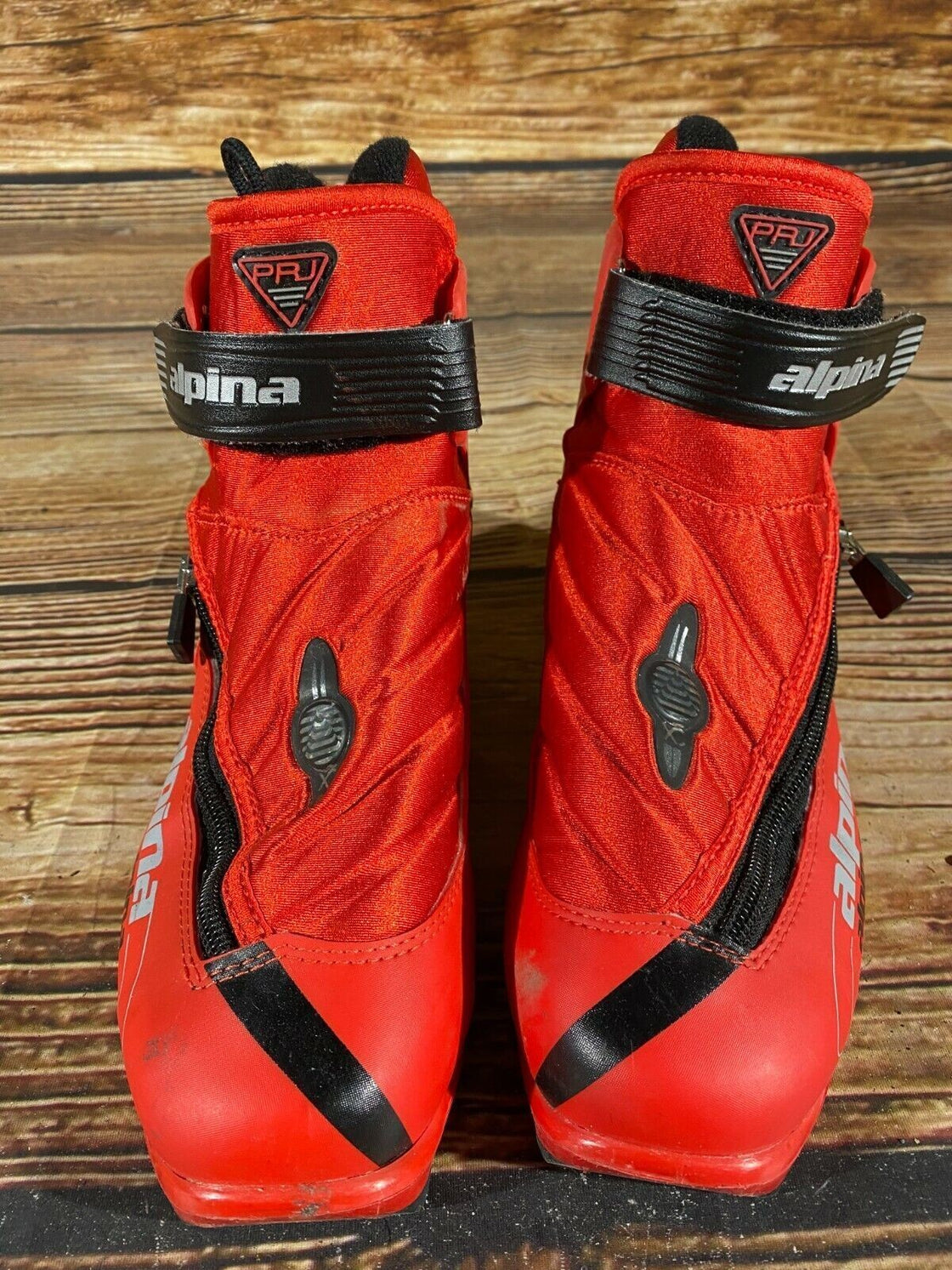 Alpina PRJ Racing Nordic Cross Country Ski Boots Size EU37 US5 NNN bindings 1058