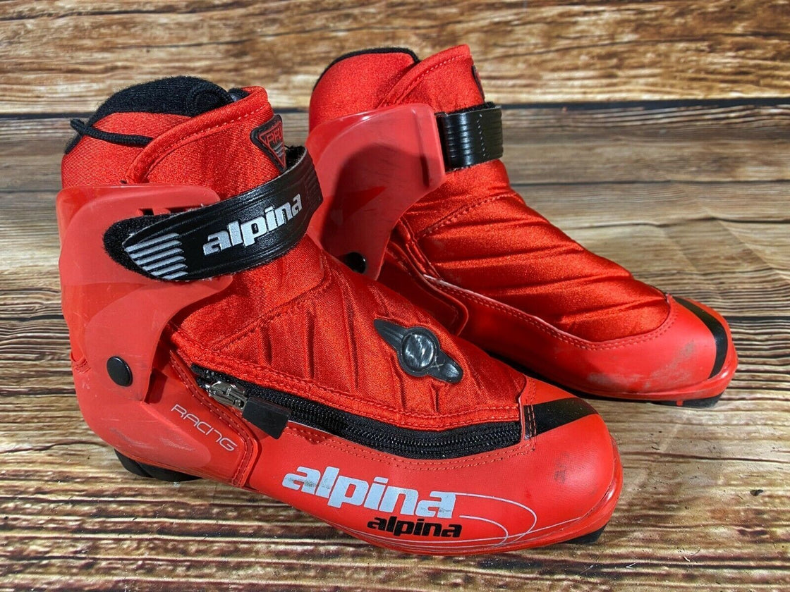 Alpina PRJ Racing Nordic Cross Country Ski Boots Size EU37 US5 NNN bindings 1058