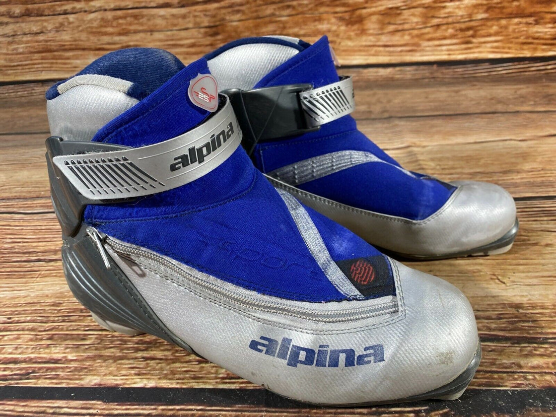 Alpina SP25 Nordic Cross Country Ski Boots Size EU42 US9 NNN bindings 767