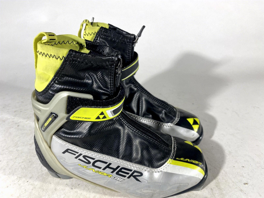 Fischer Junior Combi Nordic Cross Country Classic Ski Boots EU35 US3.5 NNN 2469