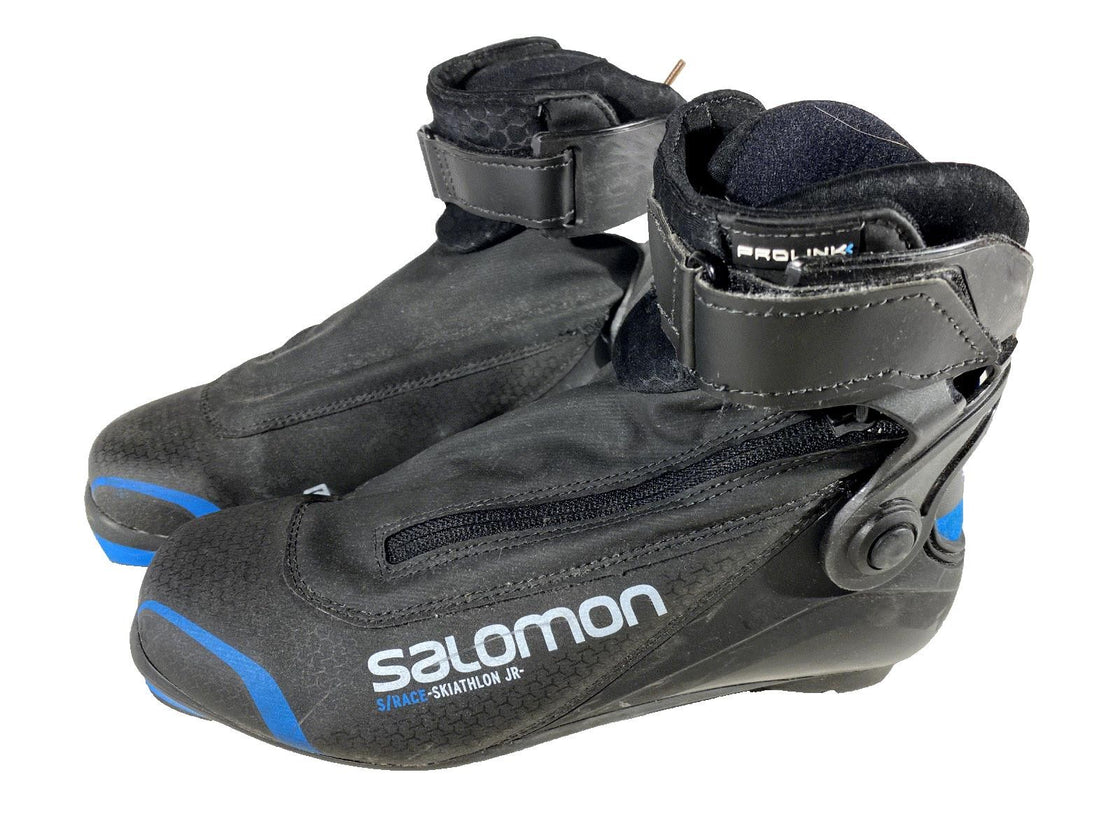 SALOMON Skiathlon Nordic Cross Country Ski Boots EU38 2/3 US6 Prolink NNN 2123