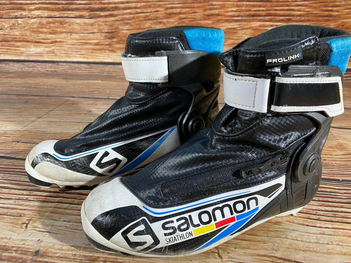 SALOMON Skiathlon Nordic Cross Country Ski Boots Size EU36 US4 NNN Prolink 2119