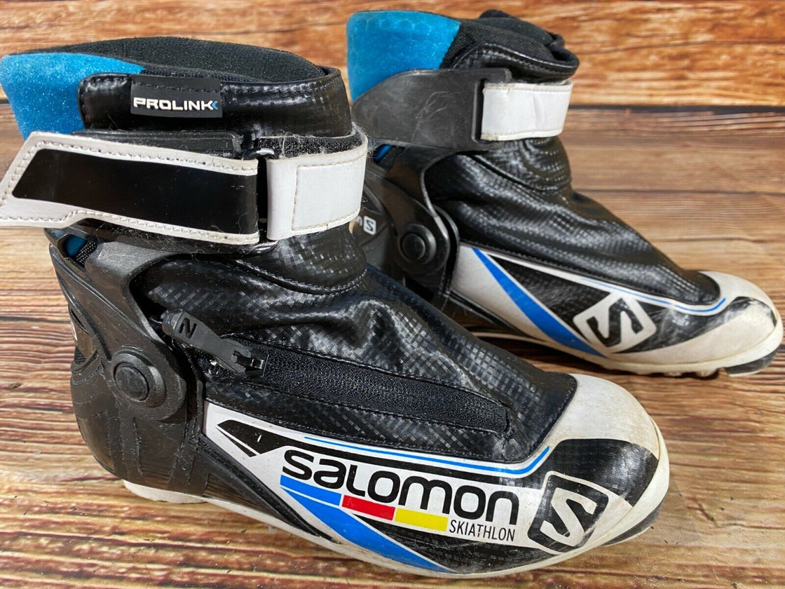 SALOMON Skiathlon Nordic Cross Country Ski Boots Size EU36 US4 NNN Prolink 2119