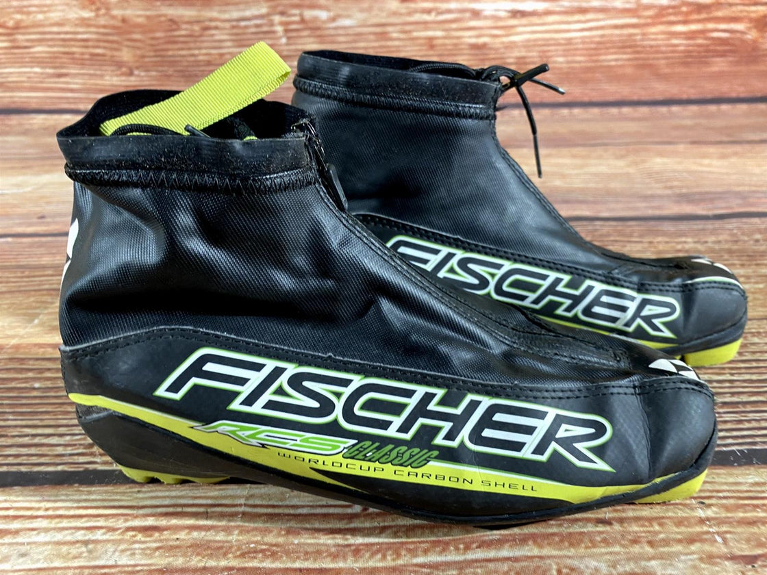 Fischer RCS World Cup Carbon Cross Country Ski Boots Size EU39 US7 for NNN 1345