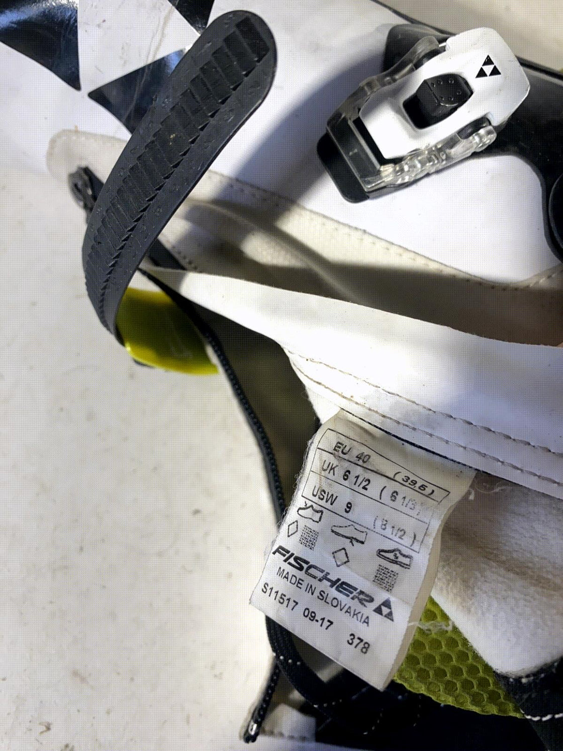 Fischer Skate Carbon Lite Nordic Cross Country Ski Boots EU40 US7.5 NNN 1176