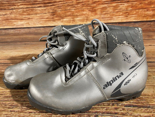 Alpina 101 Cross Country Ski Boots Classic NNN EU 35 US 3.5 Kids 230mm A-870