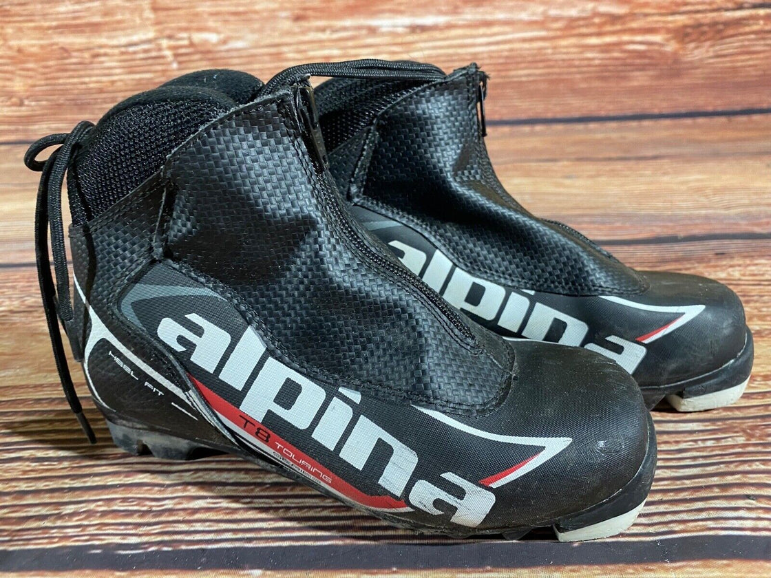 Alpina T8 Kids Nordic Cross Country Ski Boots Size EU35 US3.5 NNN A-1139