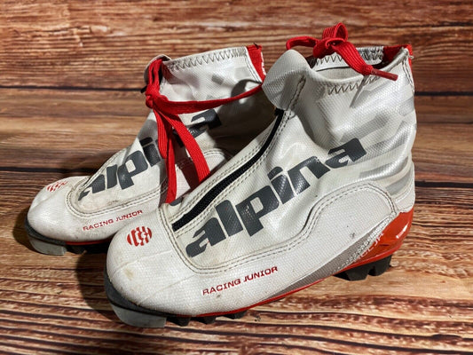 Alpina RCL Cross Country Ski Boots Classic NNN EU 31 US 13 Kids 205mm A-1221