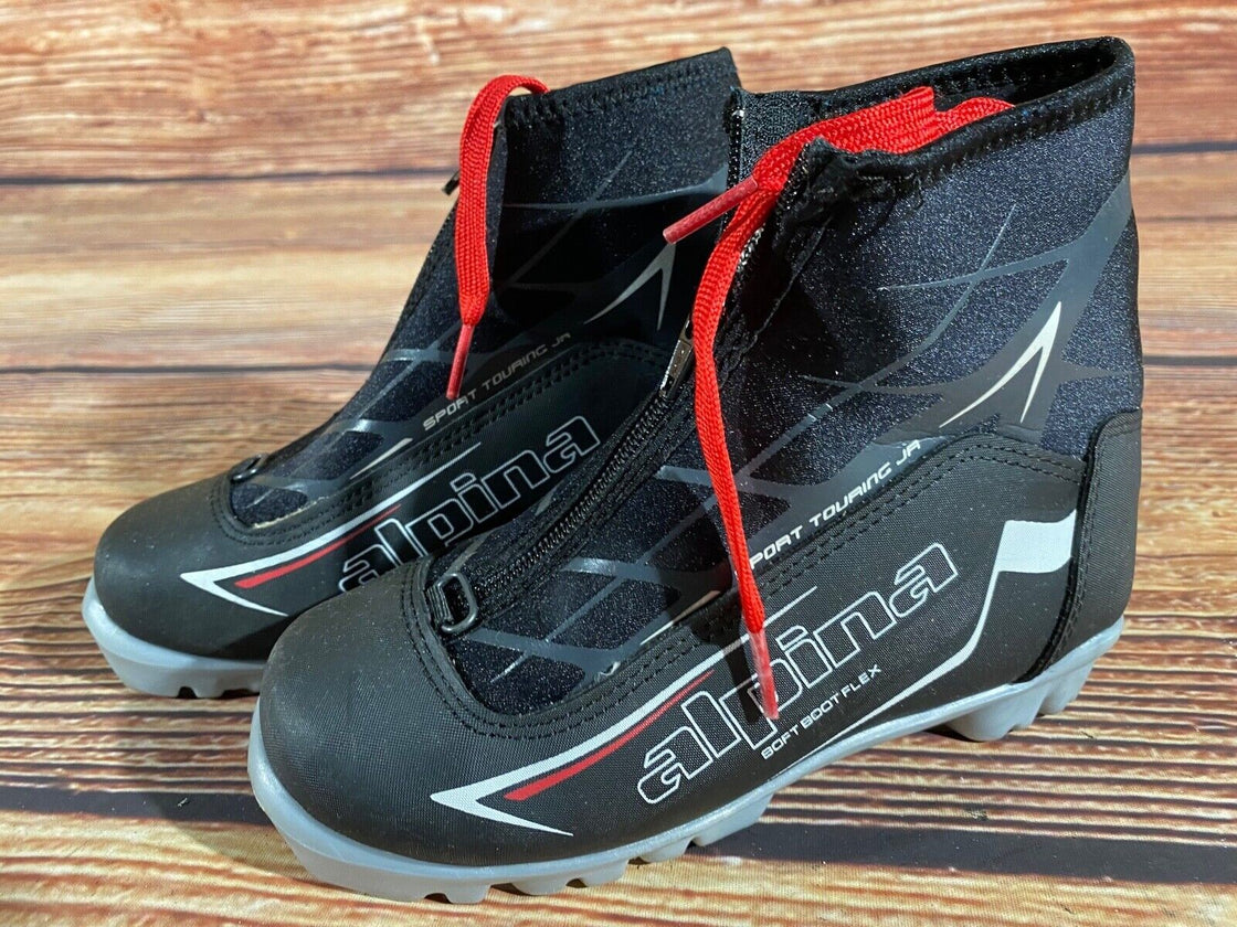 Alpina Touring Kids Nordic Cross Country Ski Boots Size EU33 US2 NNN A-1342