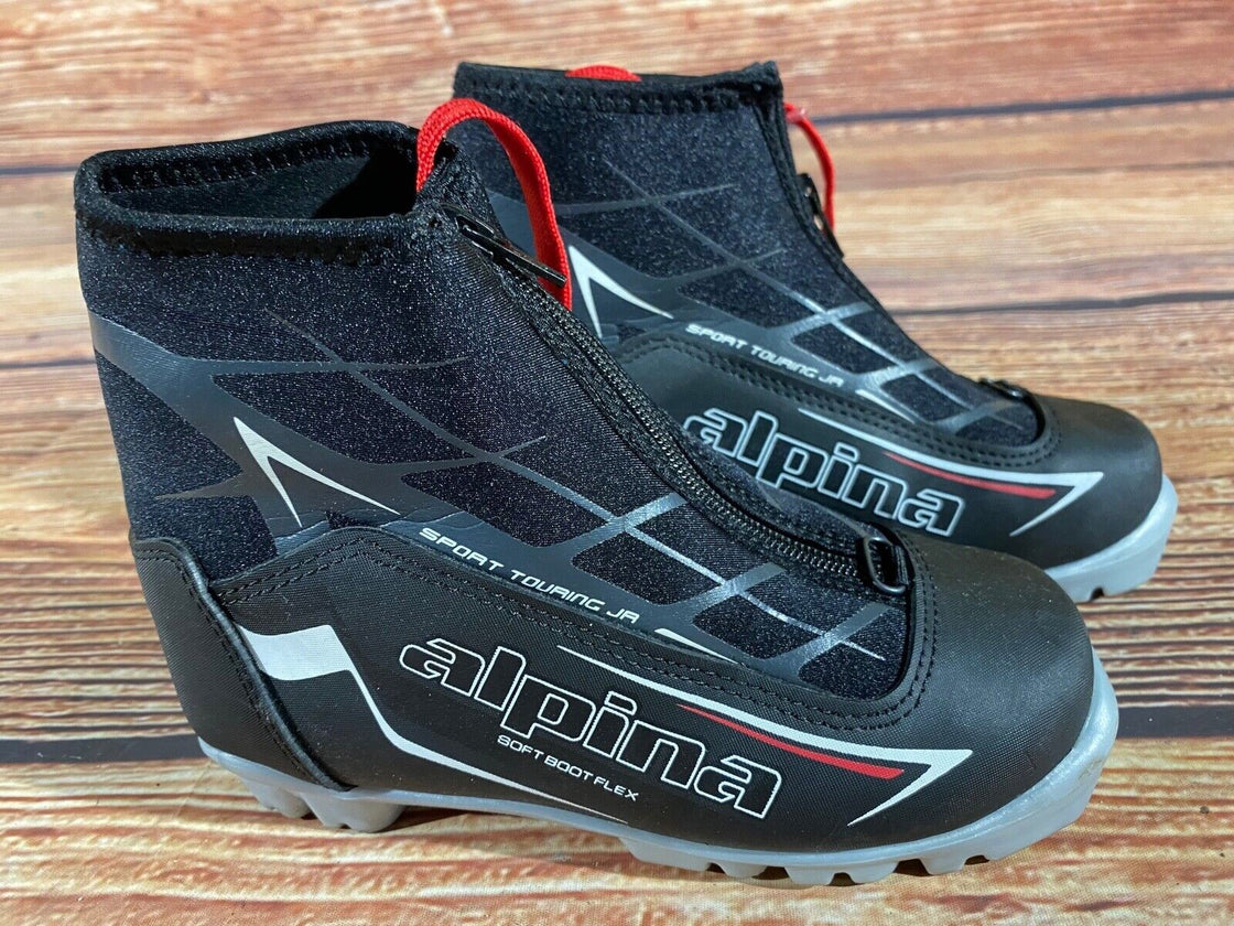 Alpina Touring Kids Nordic Cross Country Ski Boots Size EU33 US2 NNN A-1342
