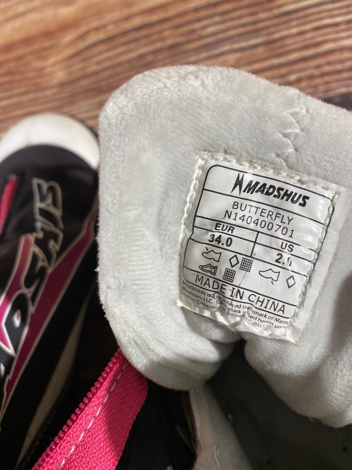 Madshus Buterfly Cross Country Ski Boots Classic NNN EU 34 US 2 Kids 215mm M265
