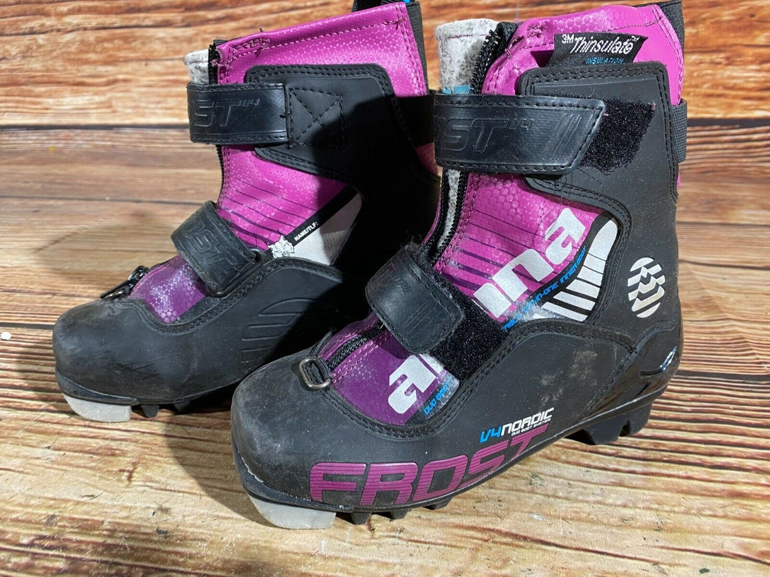 Alpina Frost Kids Nordic Cross Country Ski Boots Size EU30 US12.5 for NNN A-217