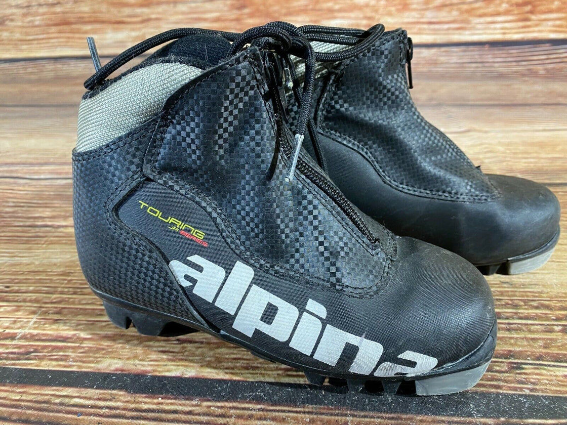 Alpina Touring Kids Nordic Cross Country Ski Boots Size EU31 US12.5 for NNN A-98