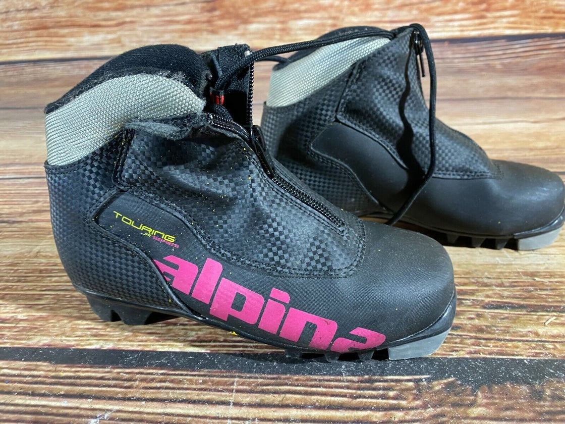 Alpina Touring Kids Nordic Cross Country Ski Boots Size EU33 US2 for NNN A-127