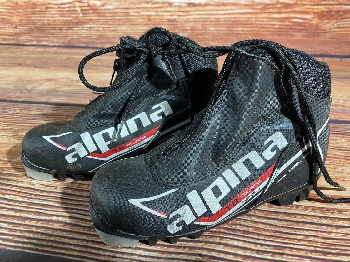 Alpina T8 Kids Nordic Cross Country Ski Boots Size EU32 US1.5 NNN A-1366