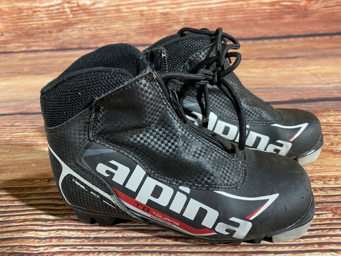 Alpina T8 Kids Nordic Cross Country Ski Boots Size EU32 US1.5 NNN A-1366