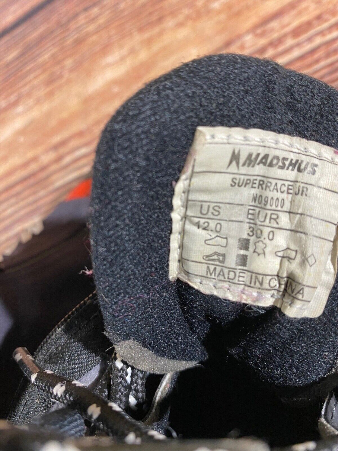 Madshus Super race Kids Nordic Cross Country Ski Boots Size EU30 US12 NNN M267