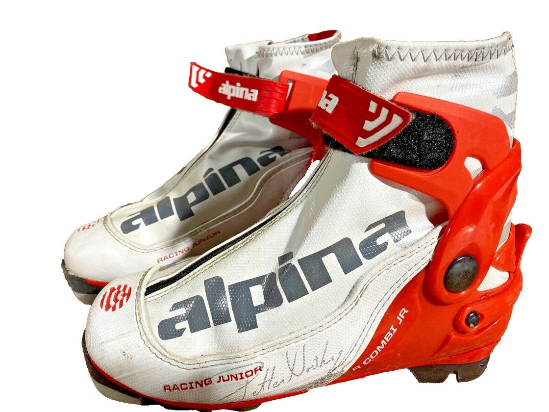 Alpina R Combi Nordic Cross Country Ski Boots Kids Size EU35 US3.5 NNN A-1028