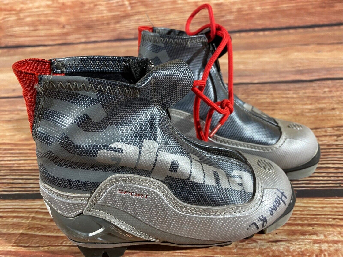 Alpina SCL Kids Nordic Cross Country Ski Boots Size EU28 US10.5 NNN A-1151