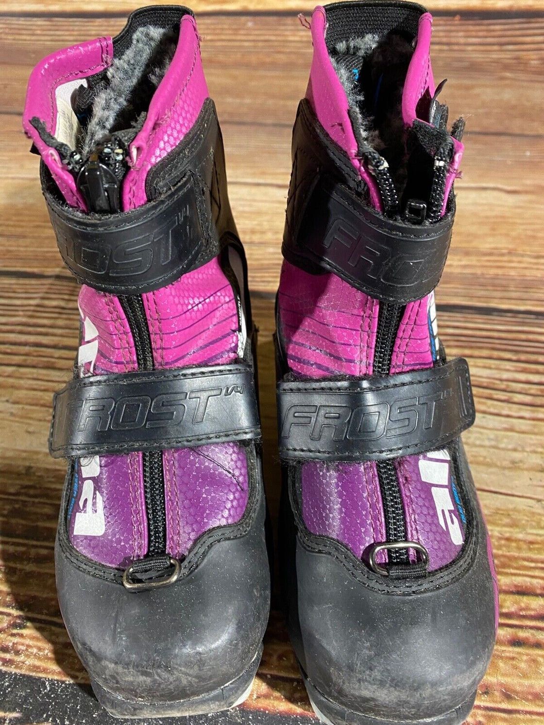 Alpina Frost Kids Nordic Cross Country Ski Boots Size EU27 US9.5 NNN A-955