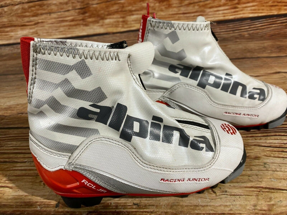 Alpina RCL Kids Nordic Cross Country Ski Boots Size EU32 US1.5 for NNN A-309