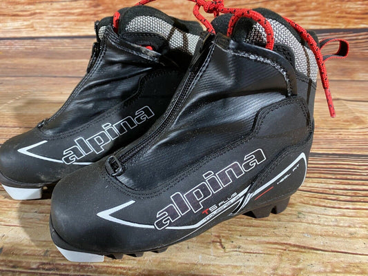 Alpina T5 Plus Cross Country Ski Boots Classic NNN EU 30 US 12 Kids 200mm A-305