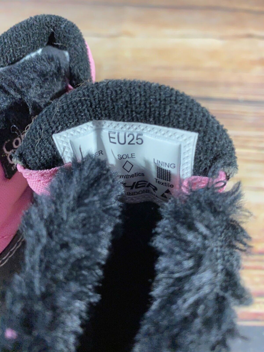 Fischer Snow Star Kids Nordic Cross Country Ski Boots Size EU25 US8.5 NNN F-9