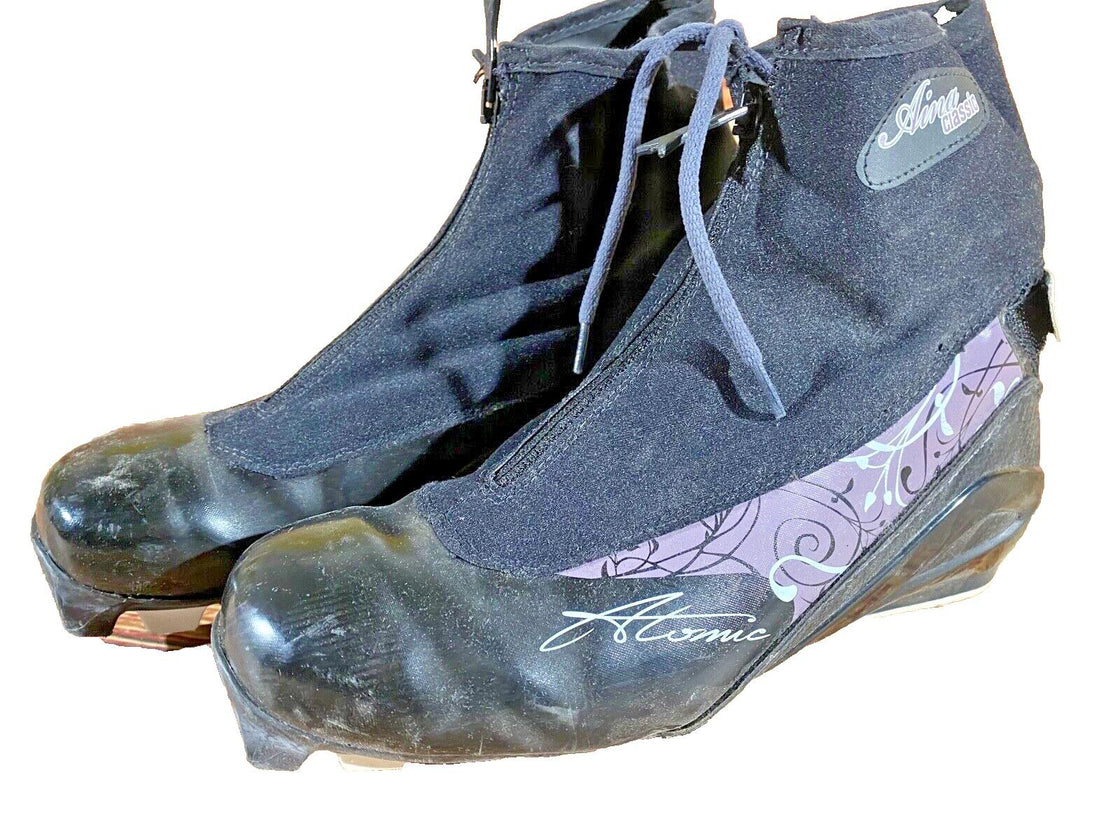 Atomic Classic Nordic Cross Country Ski Boots Size EU38 2/3 US6 SNS Pilot 1498