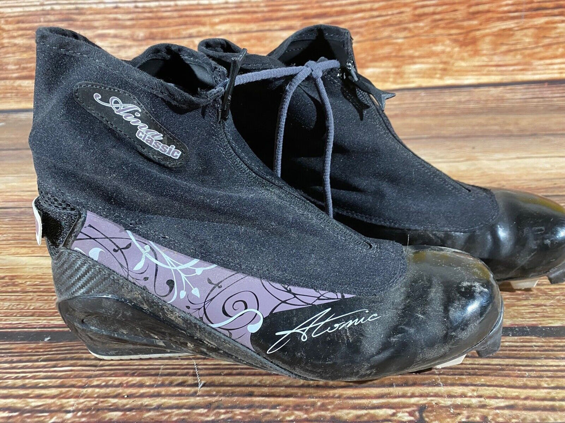Atomic Classic Nordic Cross Country Ski Boots Size EU38 2/3 US6 SNS Pilot 1498