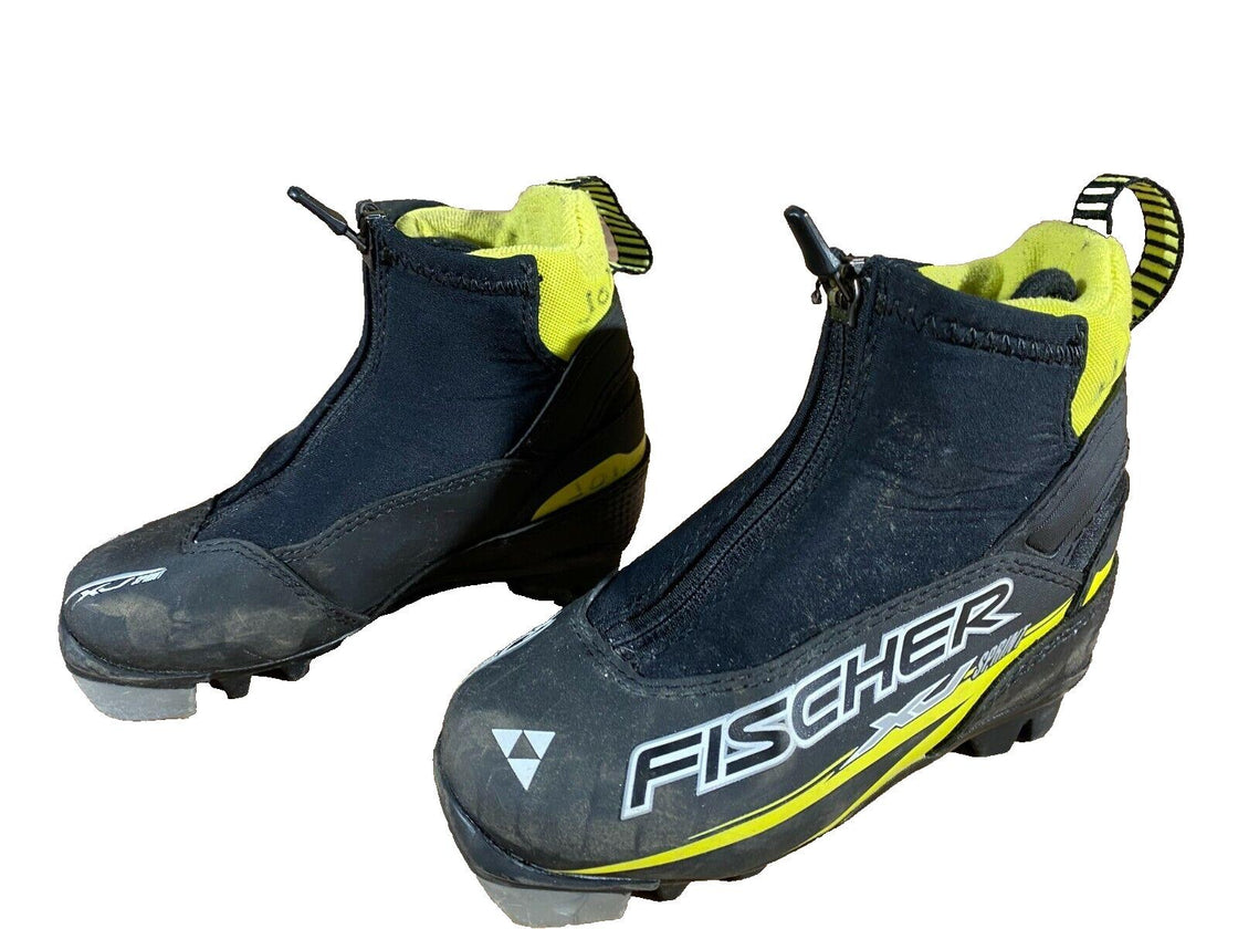 Fischer XJ Sprint Kids Nordic Cross Country Ski Boots Size EU27 US9.5 NNN F-320