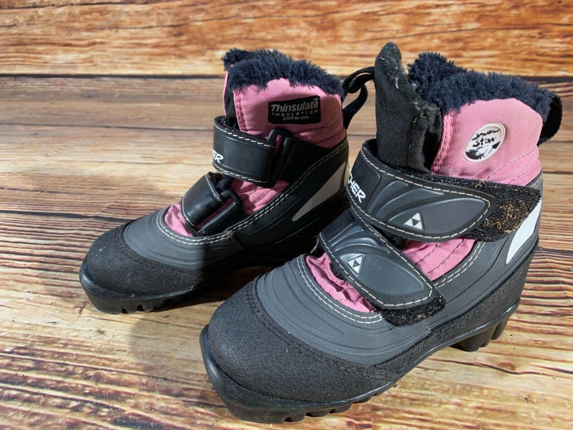 Fischer Snow Star Kids Nordic Cross Country Ski Boots Size EU27 US9.5 NNN F-63