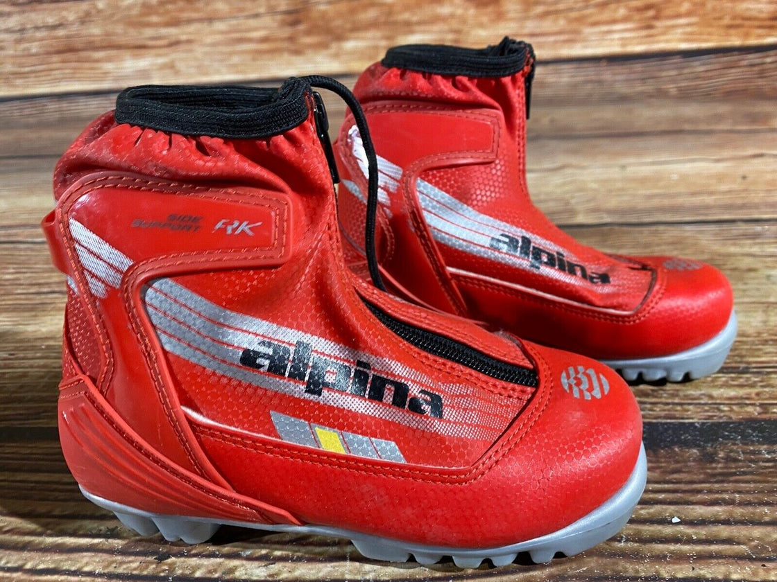 Alpina RK Kids Nordic Cross Country Ski Boots Size EU30 US12 NNN A-772