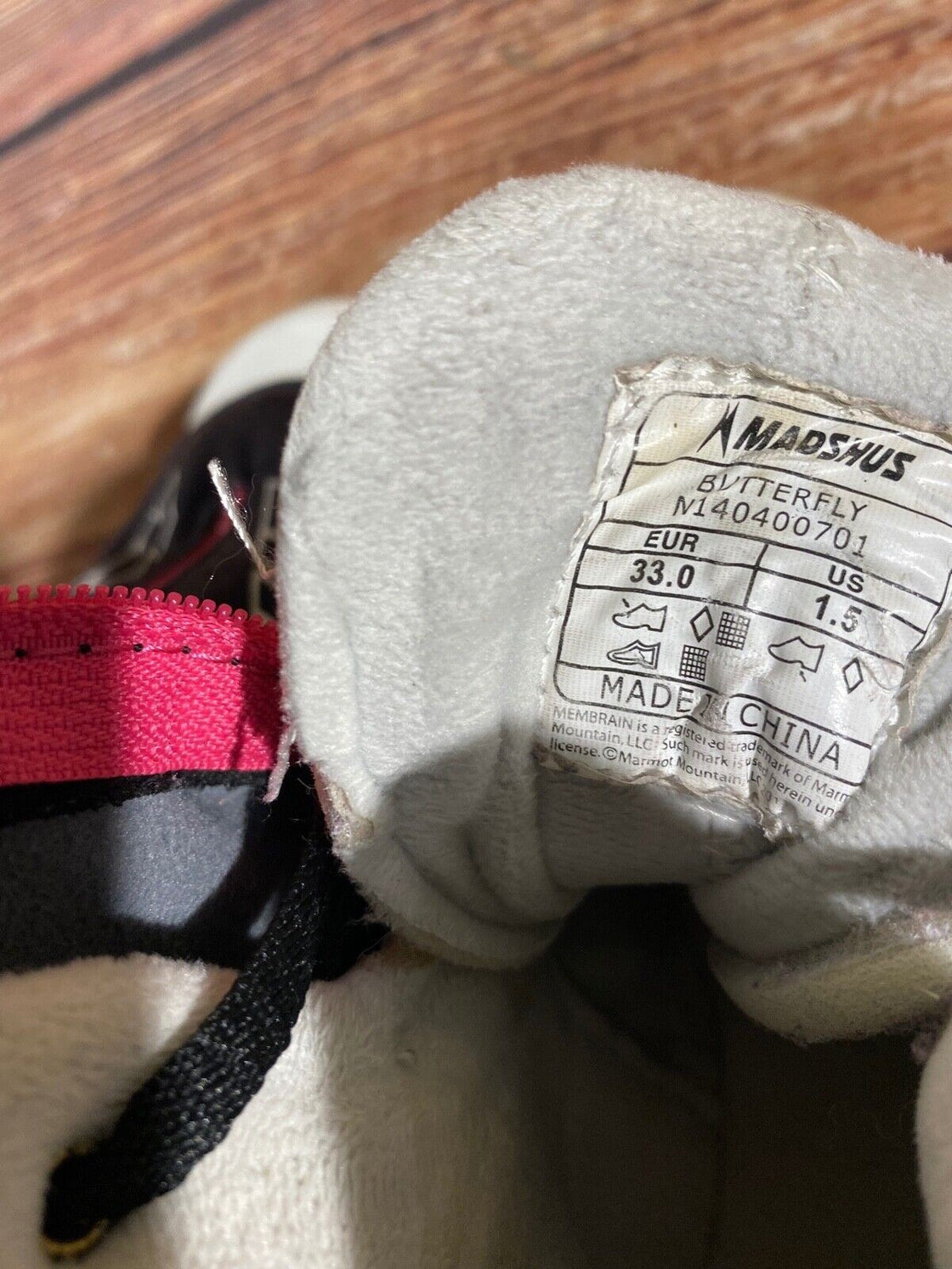 Madshus Buterfly Kids Nordic Cross Country Ski Boots Size EU33 US1.5 NNN M250