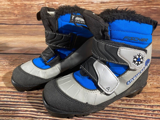 Fischer Snowstar Cross Country Ski Boots Classic NNN EU 30 US 12 Kids F-410