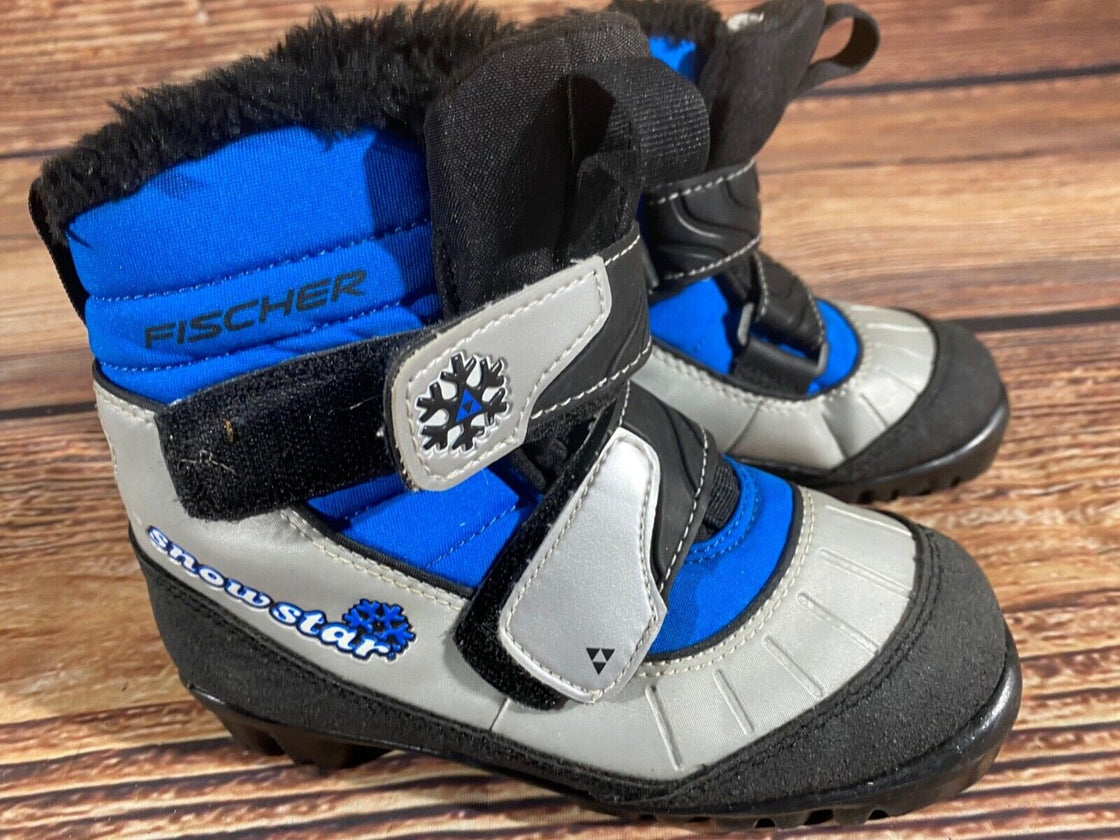 Fischer Snowstar Kids Nordic Cross Country Ski Boots Size EU30 US11.5 NNN F-410