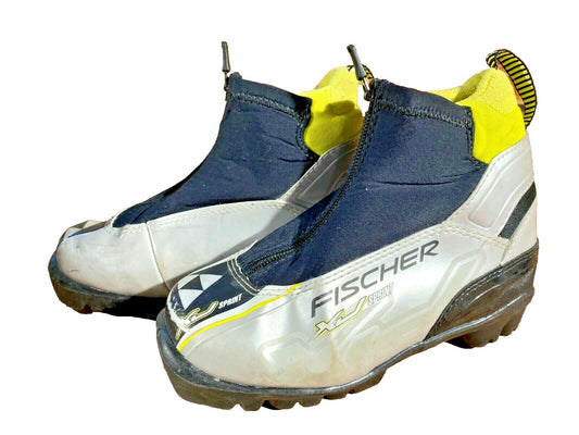 Fischer XJ Sprint Cross Country Ski Boots Classic NNN EU 32 US 1.5 Kids F-172