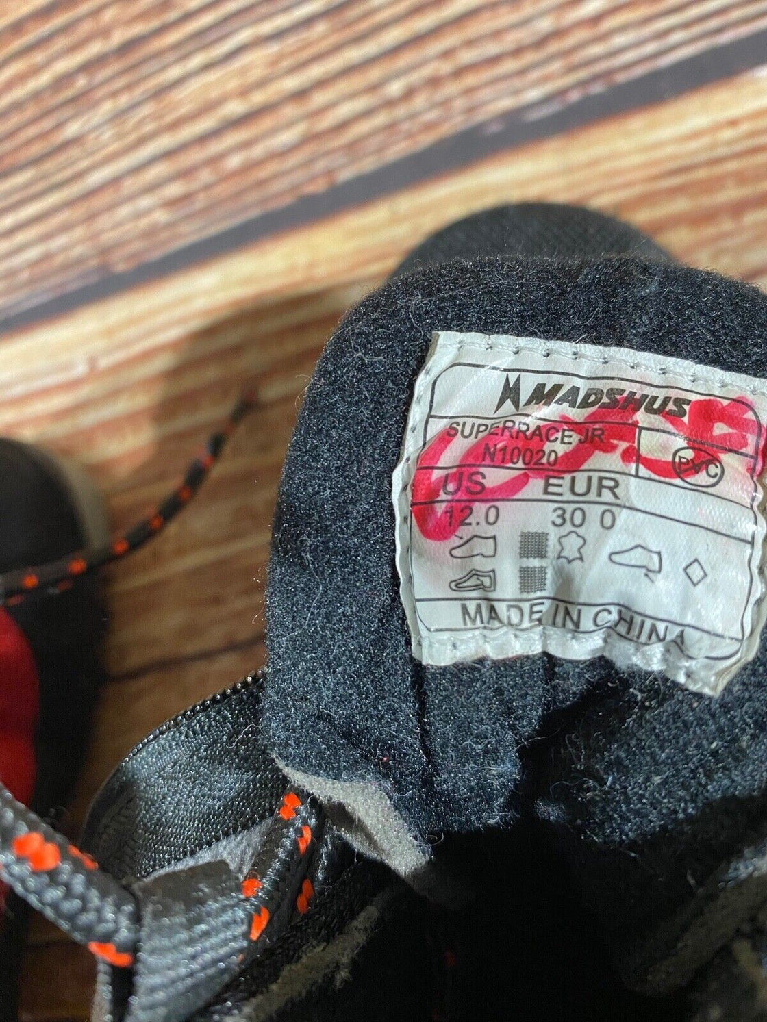 Madshus Super race Kids Nordic Cross Country Ski Boots Size EU30 US12 NNN M264