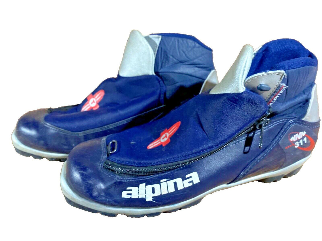 Alpina 311 Nordic Cross Country Ski Boots Size EU43 US9.5 for NNN 766