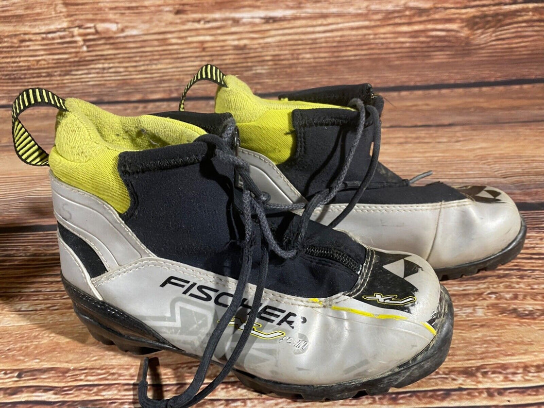 Fischer XJ Sprint Kids Nordic Cross Country Ski Boots Size EU36 US4.5 NNN F-425
