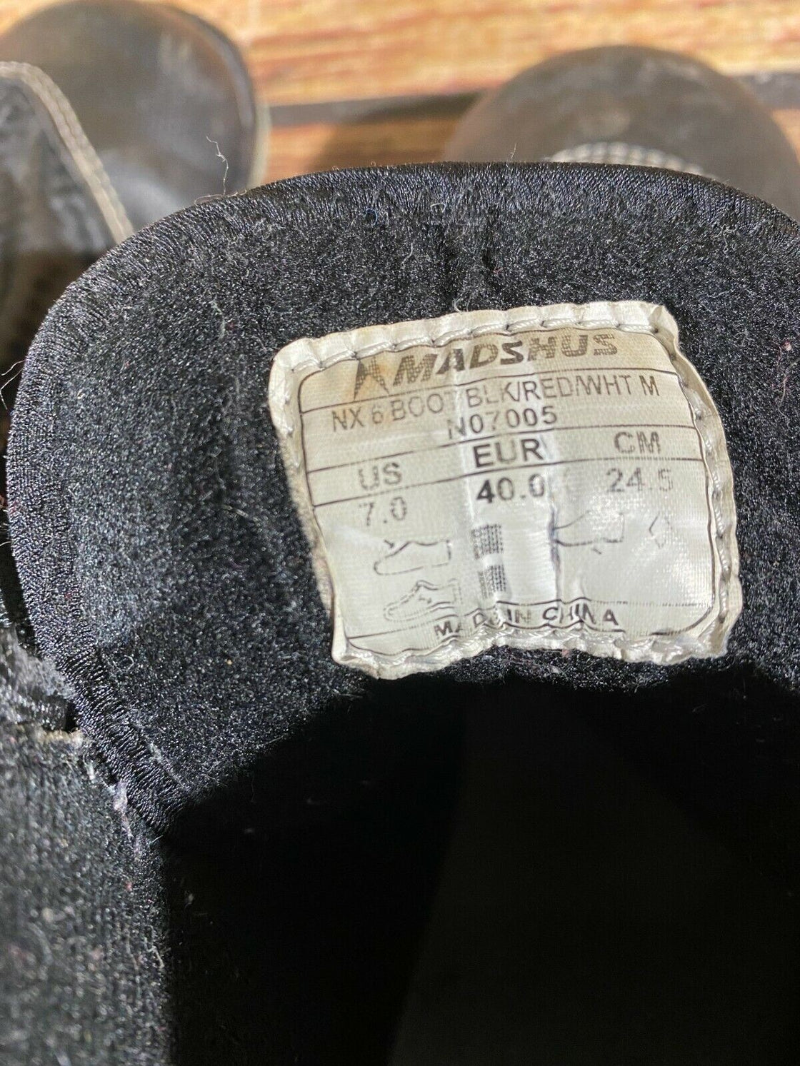 Madshus NX6 Nordic Cross Country Ski Boots Size EU40 US7.5 for NNN 2564