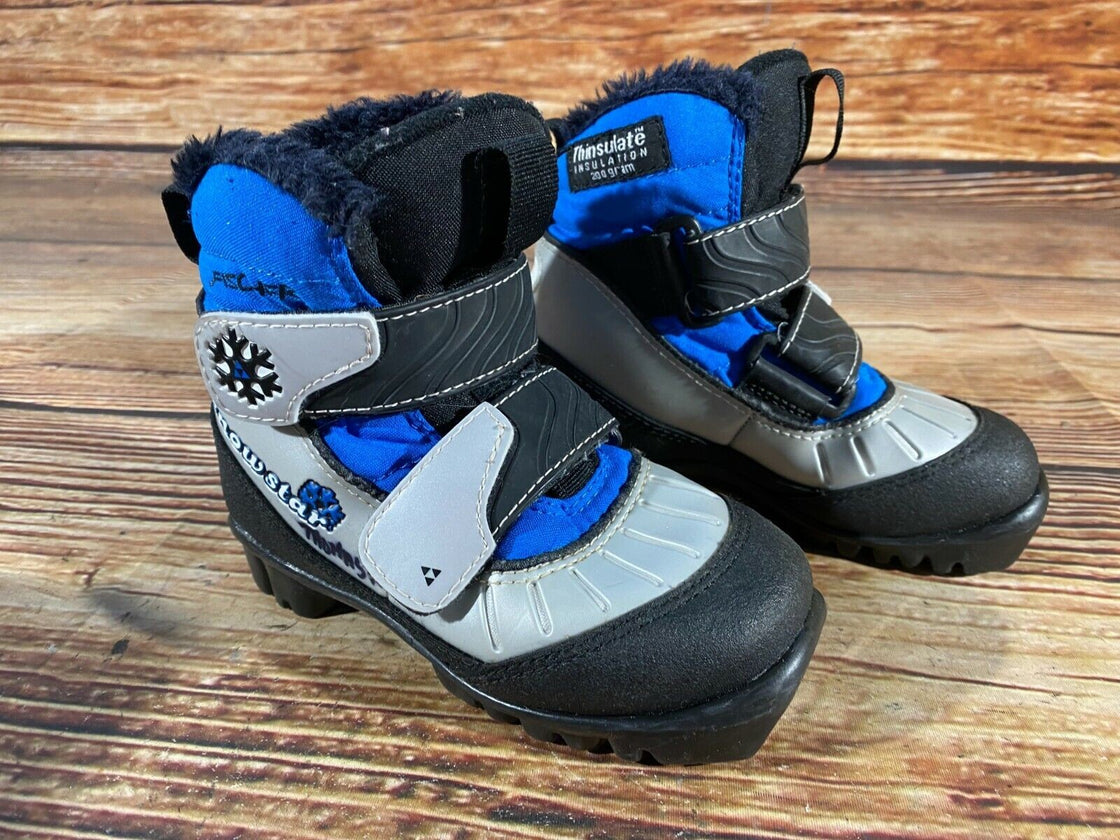 Fischer Snow Star Kids Nordic Cross Country Ski Boots Size EU28 US10.5 NNN F-93