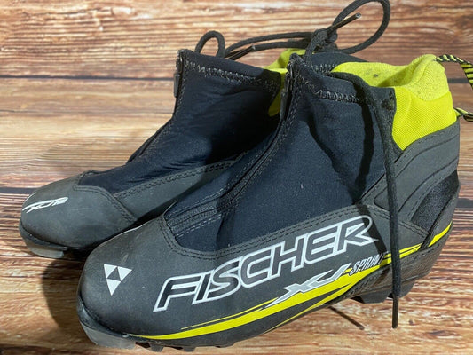 Fischer XJ Sprint Cross Country Ski Boots Classic NNN EU 35 US 3.5 Kids F-398