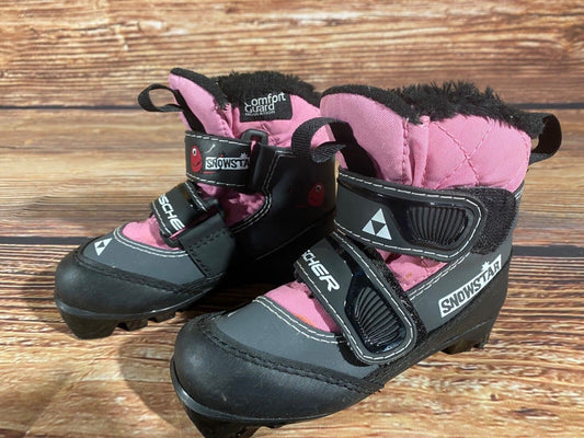 Fischer Snowstar Cross Country Ski Boots Classic NNN EU 26 US 9 Kids 172mm F-438