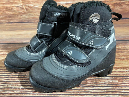 Fischer Snowstar Cross Country Ski Boots Classic NNN EU 29 US 11.5 Kids F-546