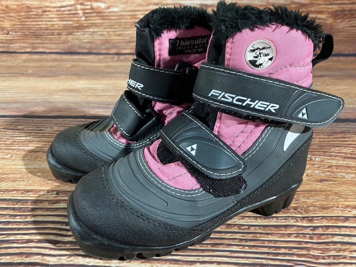 Fischer Snowstar Cross Country Ski Boots Classic NNN EU 29 US 11.5 Kids F-547