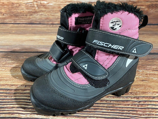 Fischer Snowstar Cross Country Ski Boots Classic NNN EU 29 US 11.5 Kids F-547