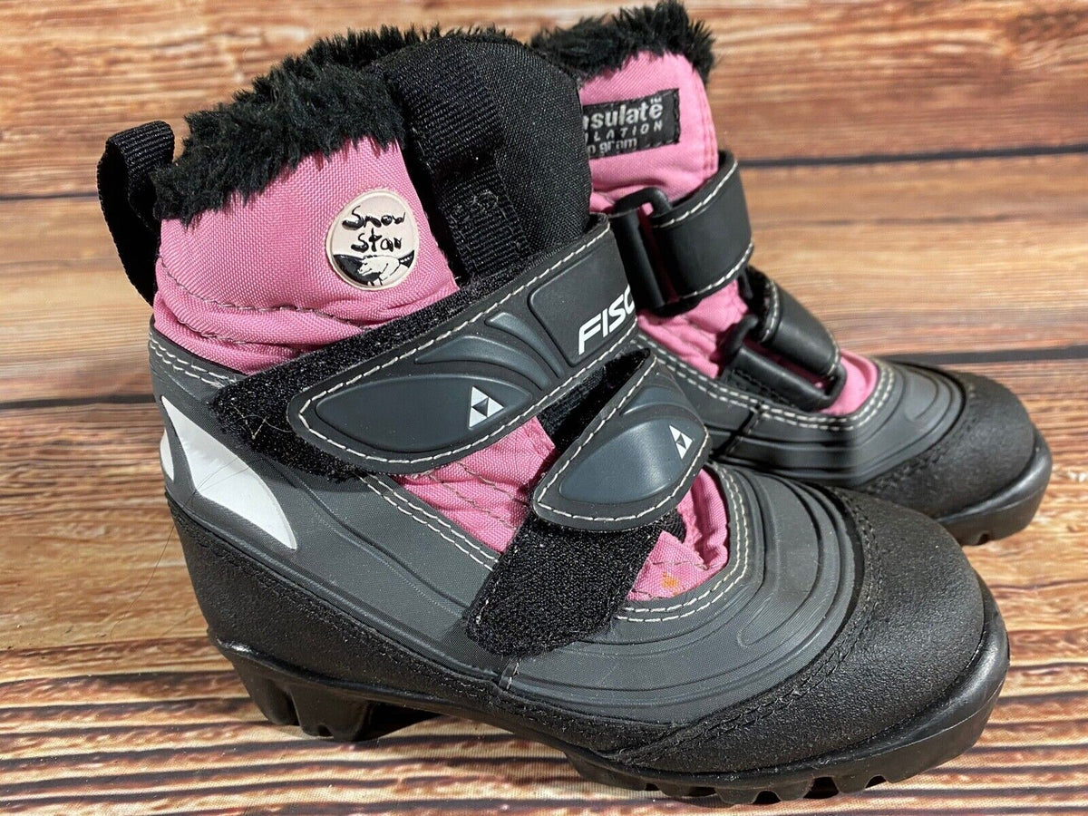 Fischer Snowstar Cross Country Ski Boots Classic NNN EU 29 US 11.5 Kids F-547